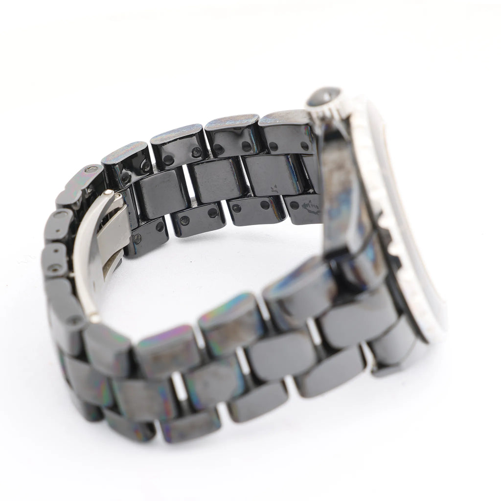 Chanel J12 H0685 CE×SS AT Watch with Black Dial