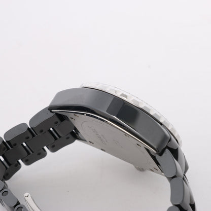 Chanel J12 H1009 I.G.17972 SS×CE AT Black Dial Watch