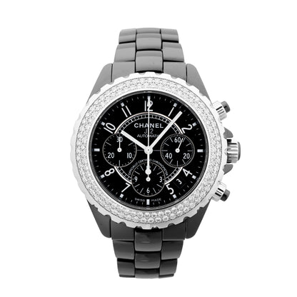 Chanel J12 H1009 I.G.17972 SS×CE AT Black Dial Watch