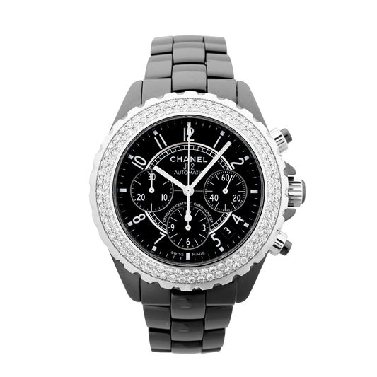 Chanel J12 H1009 I.G.17972 SS×CE AT Black Dial Watch