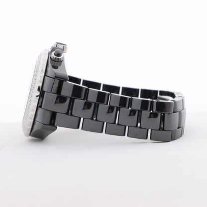 Chanel J12 H1009 I.G.17972 SS×CE AT Black Dial Watch