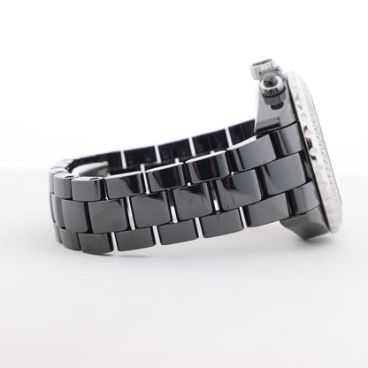 Chanel J12 H1009 I.G.17972 SS×CE AT Black Dial Watch