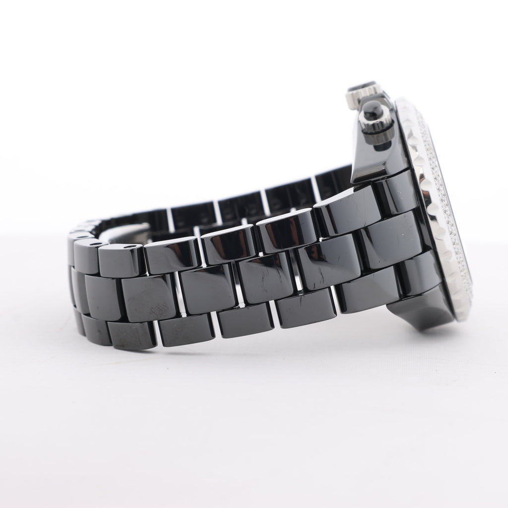 Chanel J12 H1009 I.G.17972 SS×CE AT Black Dial Watch