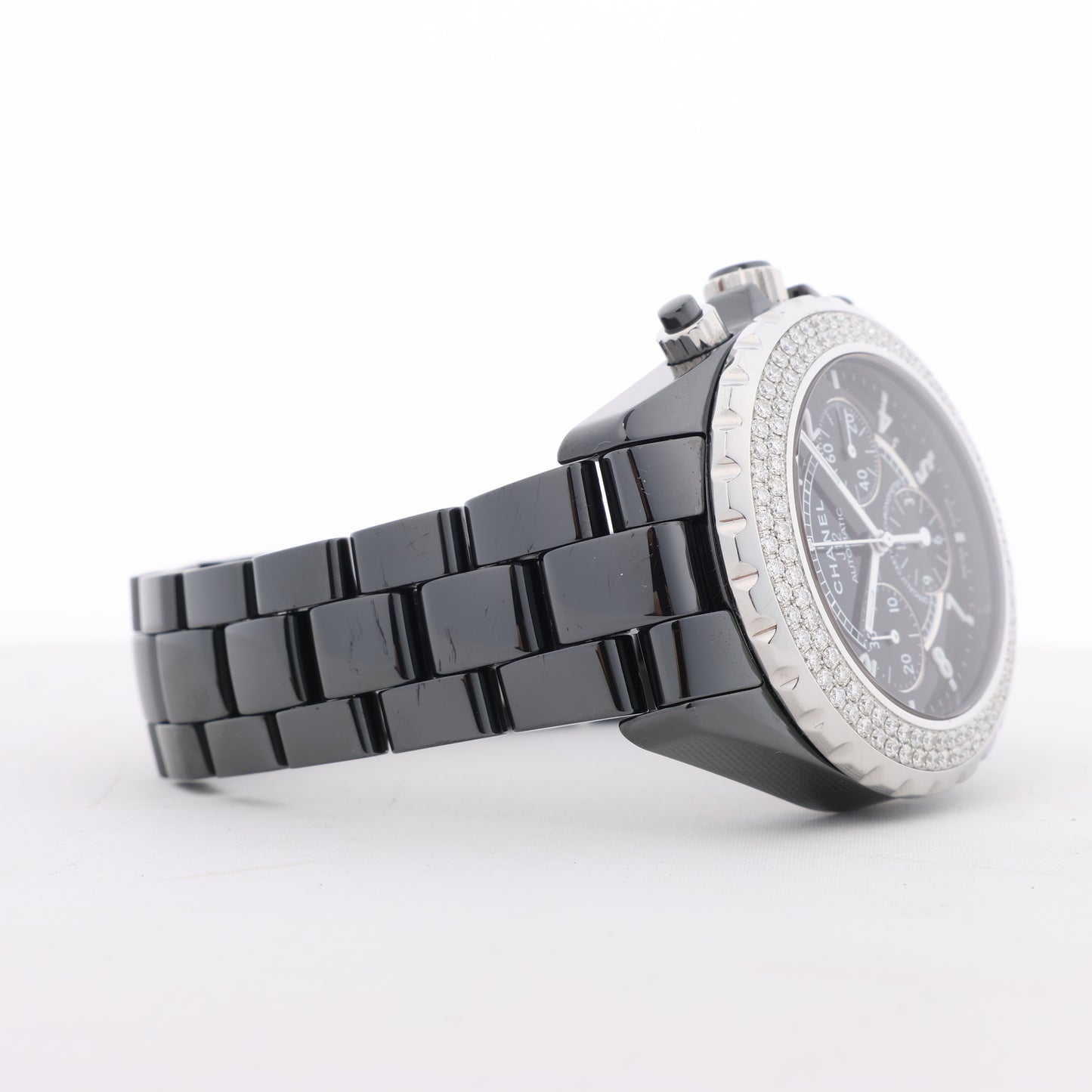 Chanel J12 H1009 I.G.17972 SS×CE AT Black Dial Watch