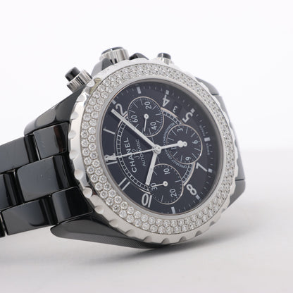 Chanel J12 H1009 I.G.17972 SS×CE AT Black Dial Watch