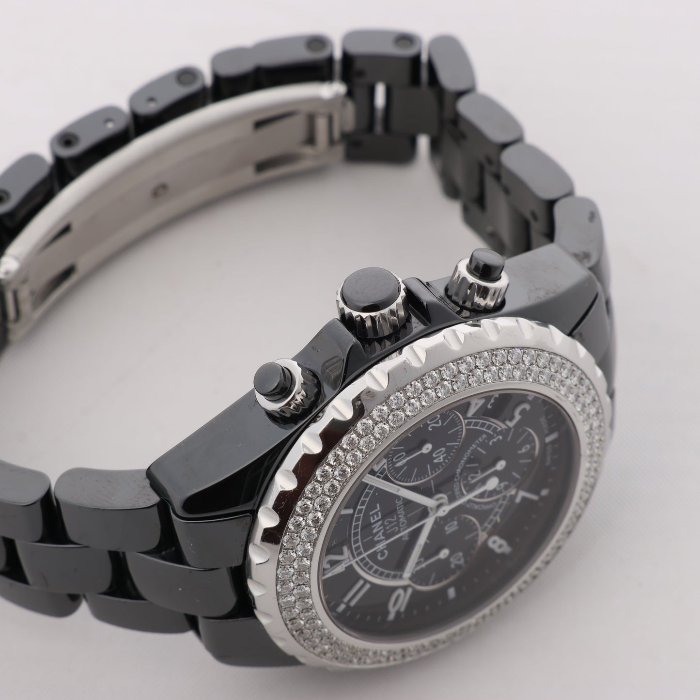 Chanel J12 H1009 I.G.17972 SS×CE AT Black Dial Watch