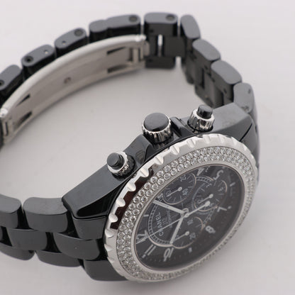 Chanel J12 H1009 I.G.17972 SS×CE AT Black Dial Watch