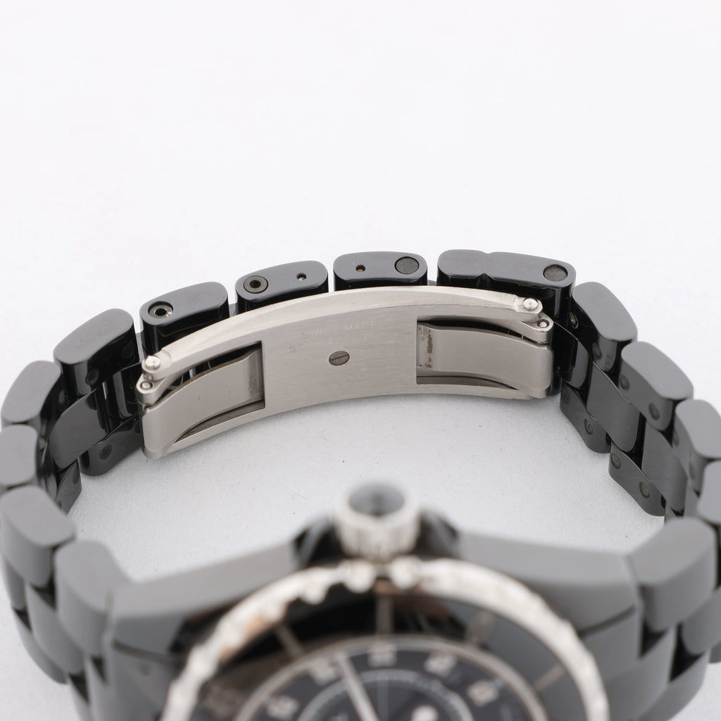 Chanel J12 H1625 JS.21364 CE×SS Quartz Watch with Black Dial