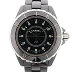 Chanel J12 H1625 JS.21364 CE×SS Quartz Watch with Black Dial