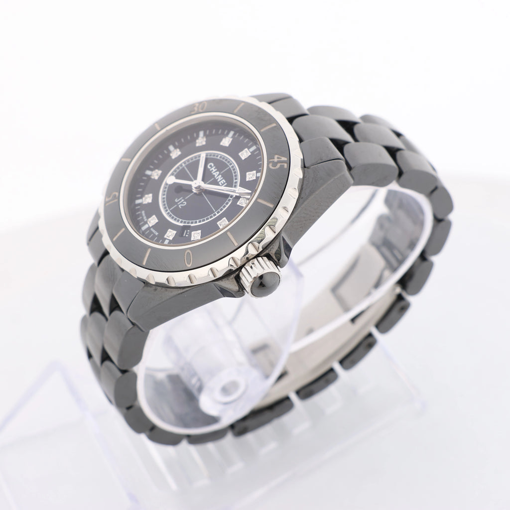 Chanel J12 H1625 JS.21364 CE×SS Quartz Watch with Black Dial