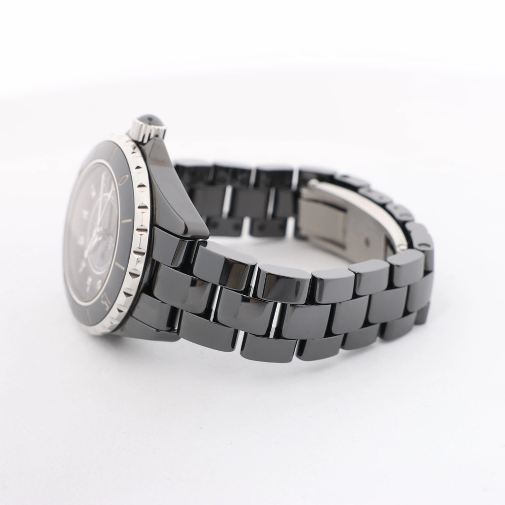 Chanel J12 H1625 JS.21364 CE×SS Quartz Watch with Black Dial
