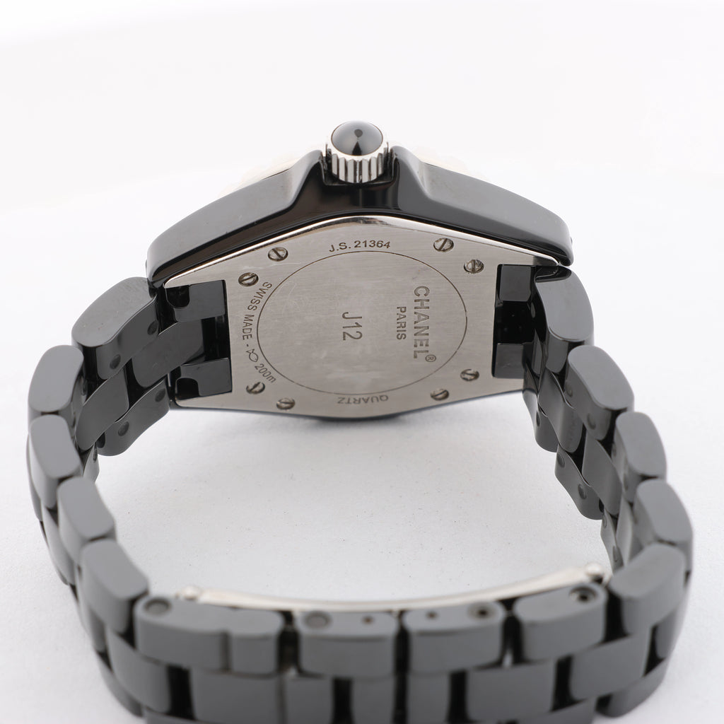 Chanel J12 H1625 JS.21364 CE×SS Quartz Watch with Black Dial