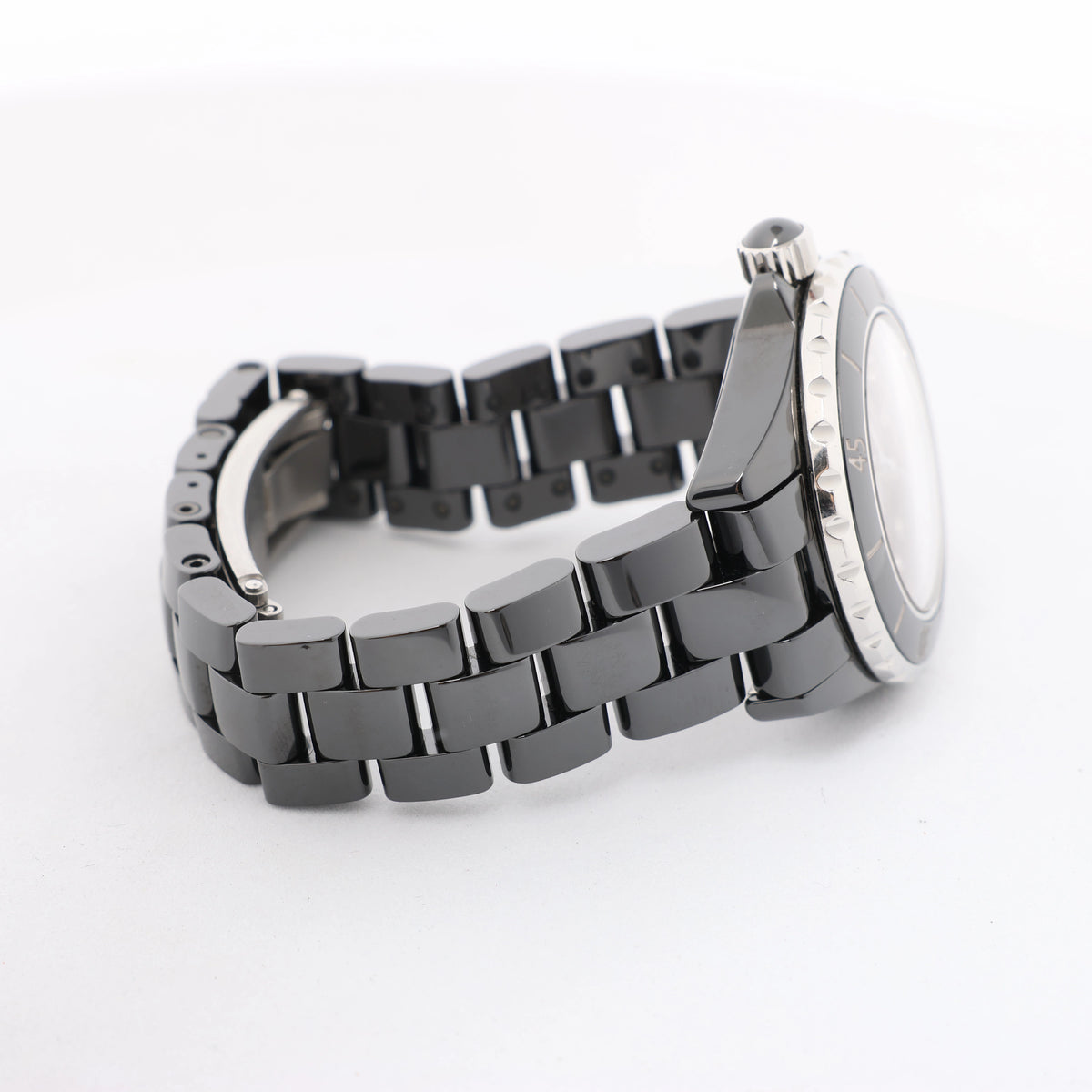 Chanel J12 H1625 JS.21364 CE×SS Quartz Watch with Black Dial