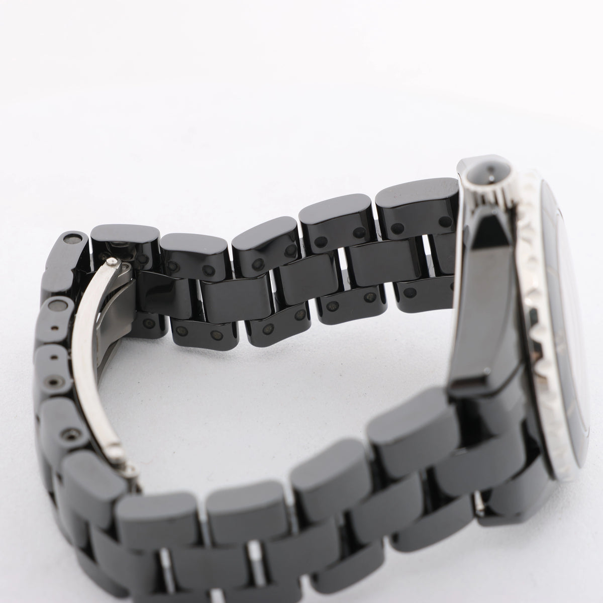 Chanel J12 H1625 JS.21364 CE×SS Quartz Watch with Black Dial