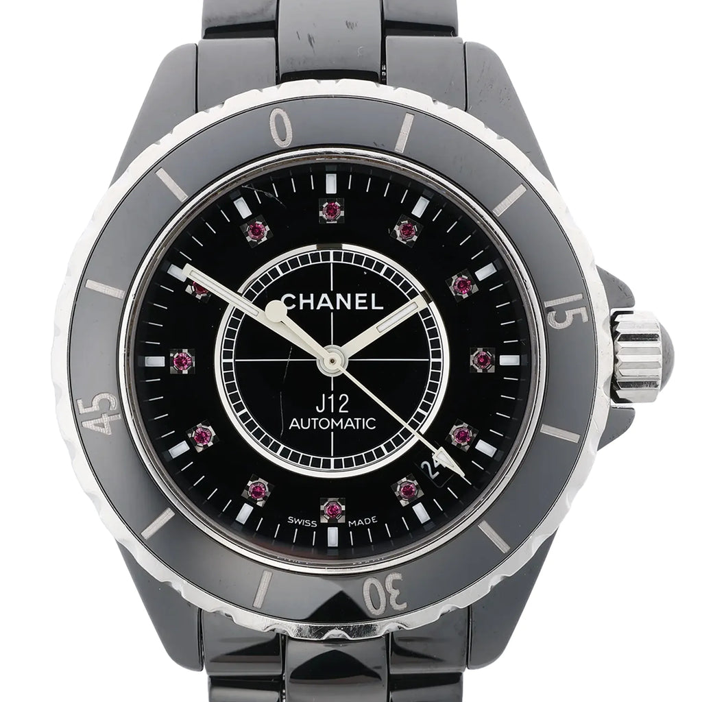 Chanel J12 H1635 I.G.21132 CE×SS AT Watch with Black Dial