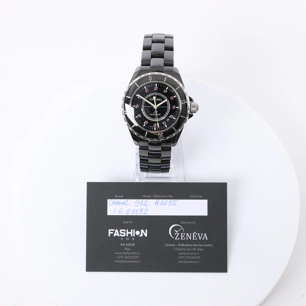 Chanel J12 H1635 I.G.21132 CE×SS AT Watch with Black Dial