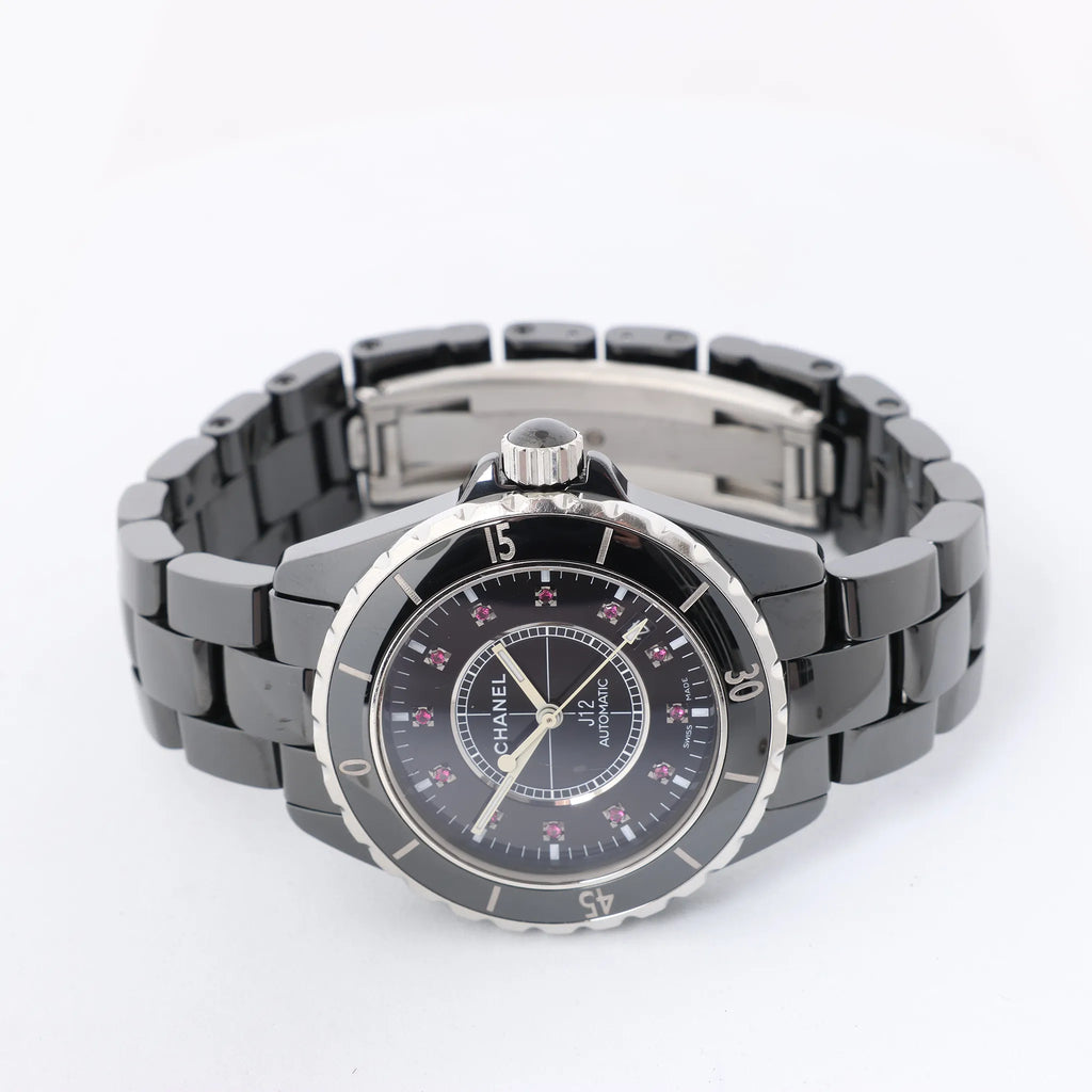 Chanel J12 H1635 I.G.21132 CE×SS AT Watch with Black Dial