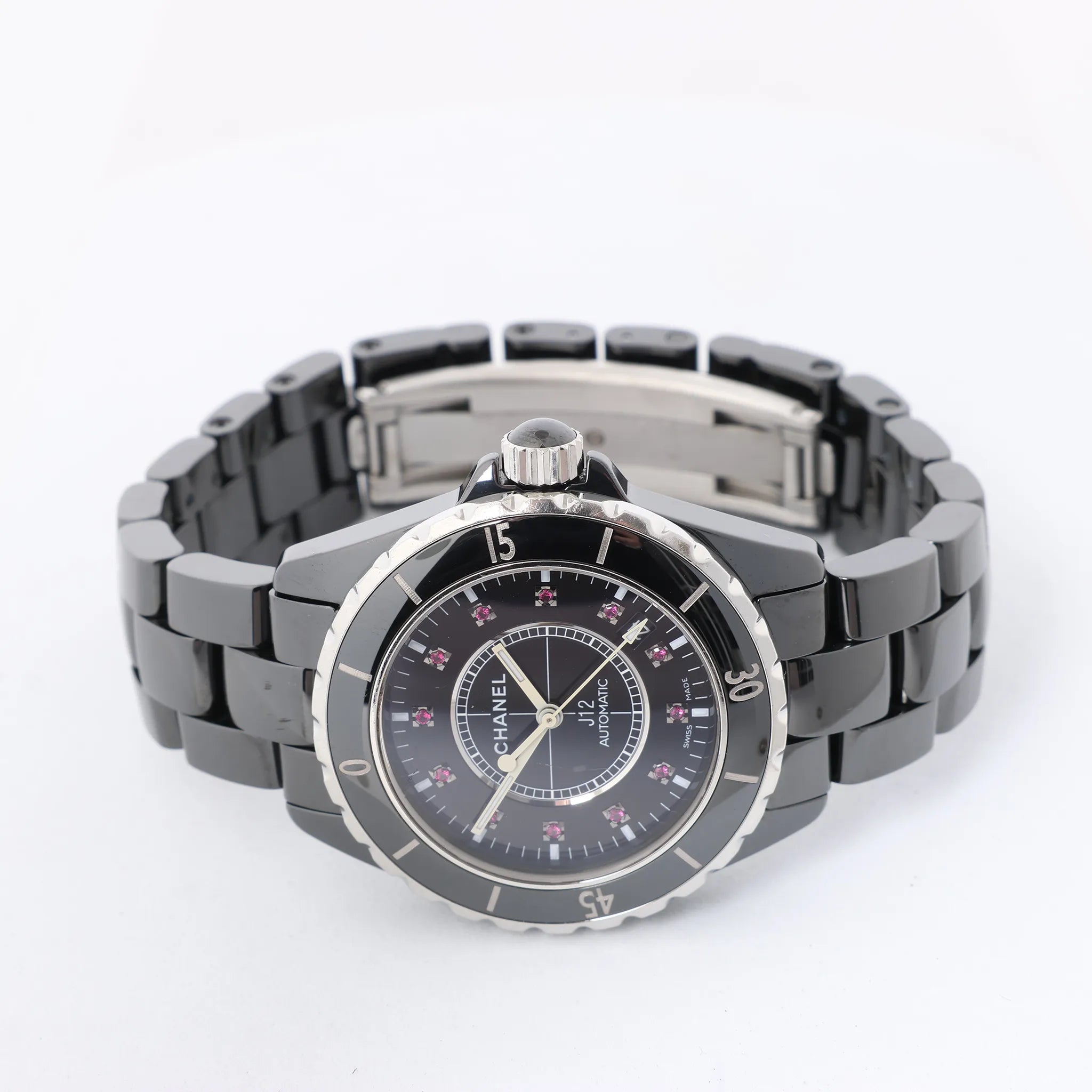Chanel J12 H1635 I.G.21132 CE×SS AT Watch with Black Dial