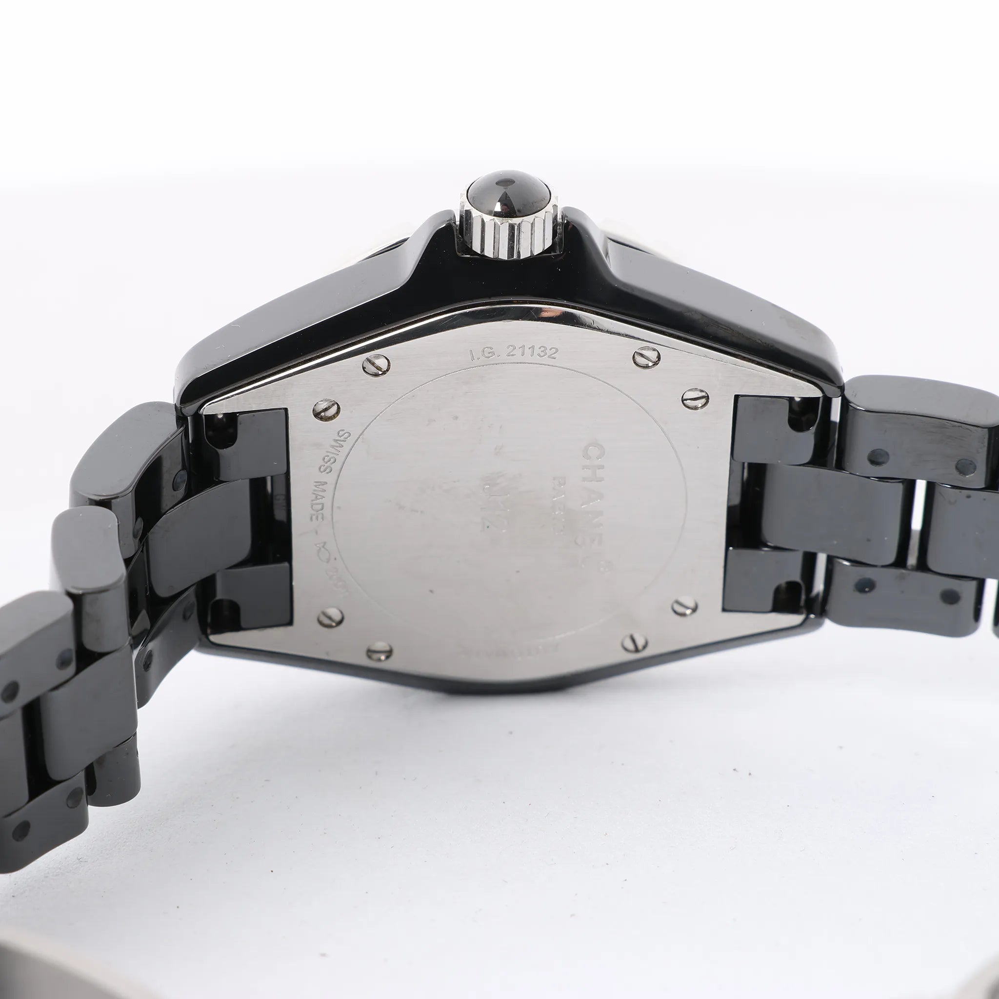 Chanel J12 H1635 I.G.21132 CE×SS AT Watch with Black Dial