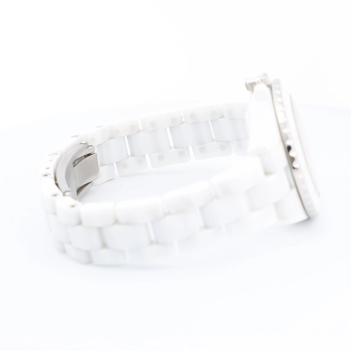 Chanel J12 Phantom H6345 LBH10560 CE×SS QZ White Dial Watch