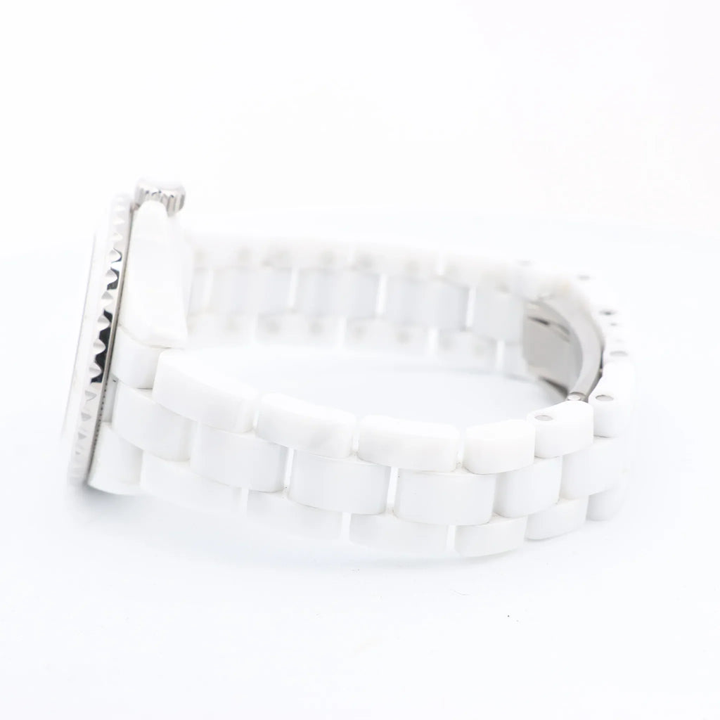 Chanel J12 Phantom H6345 LBH10560 CE×SS QZ White Dial Watch