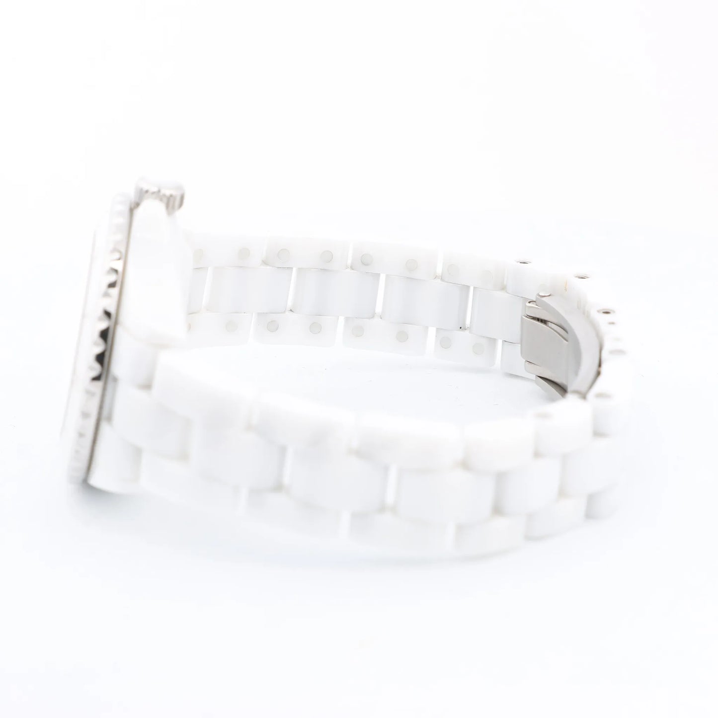 Chanel J12 Phantom H6345 LBH10560 CE×SS QZ White Dial Watch