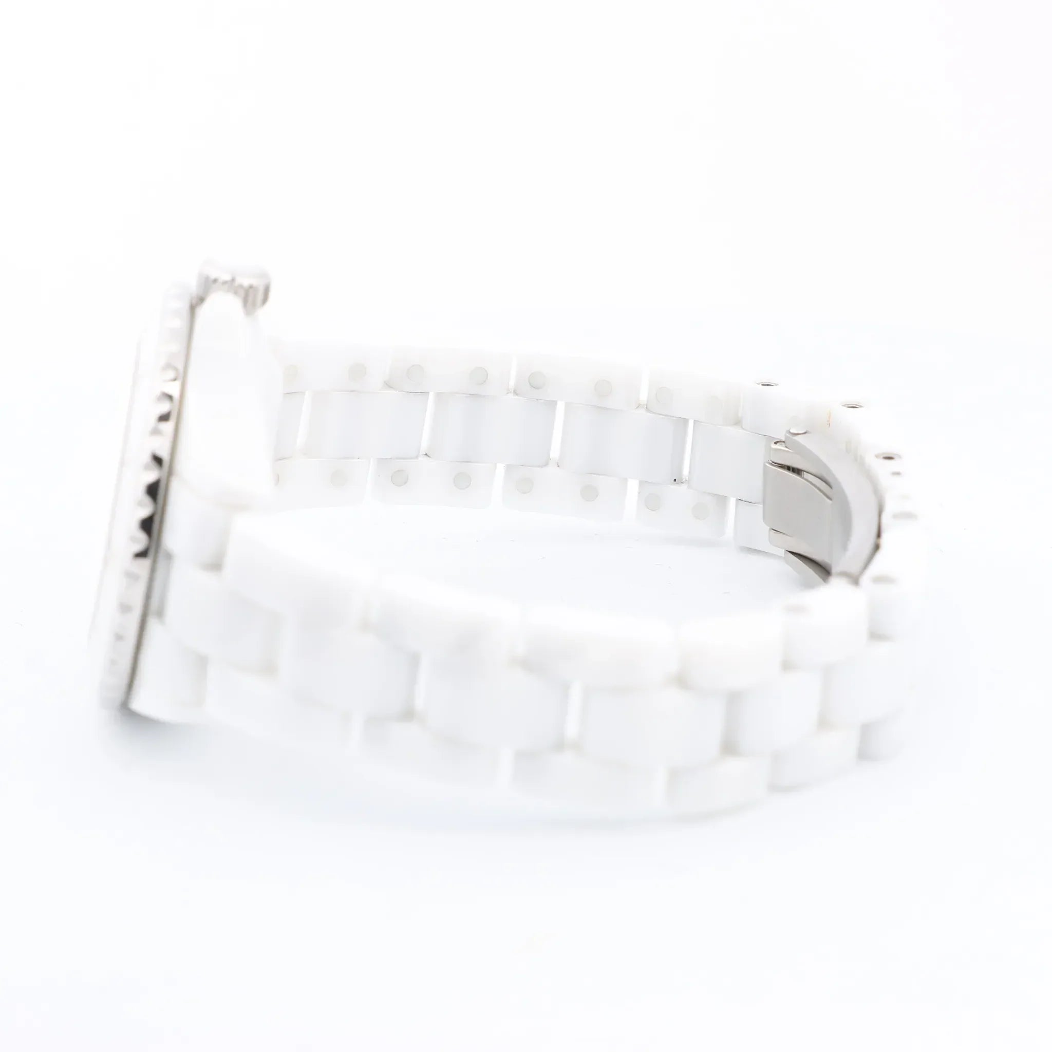 Chanel J12 Phantom H6345 LBH10560 CE×SS QZ White Dial Watch