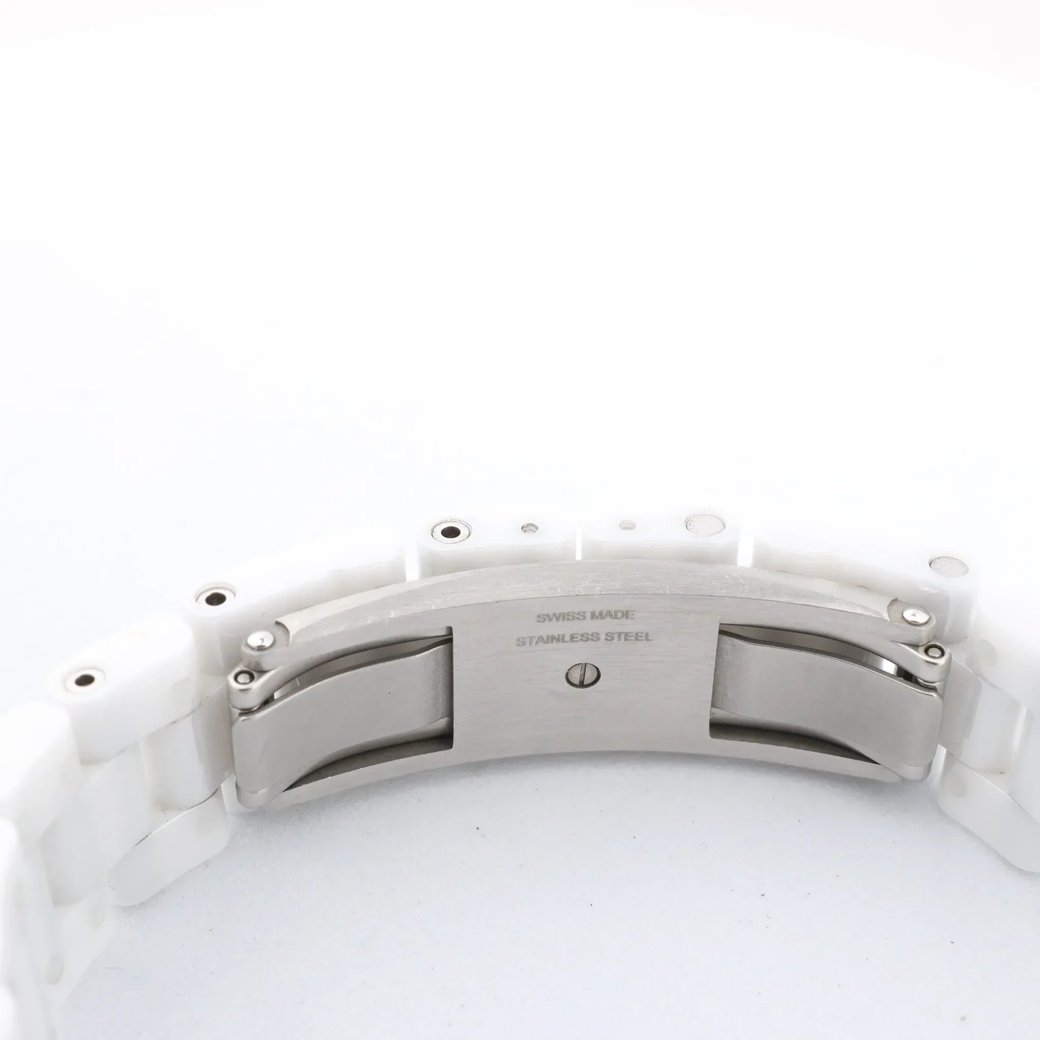 Chanel J12 Phantom H6345 LBH10560 CE×SS QZ White Dial Watch