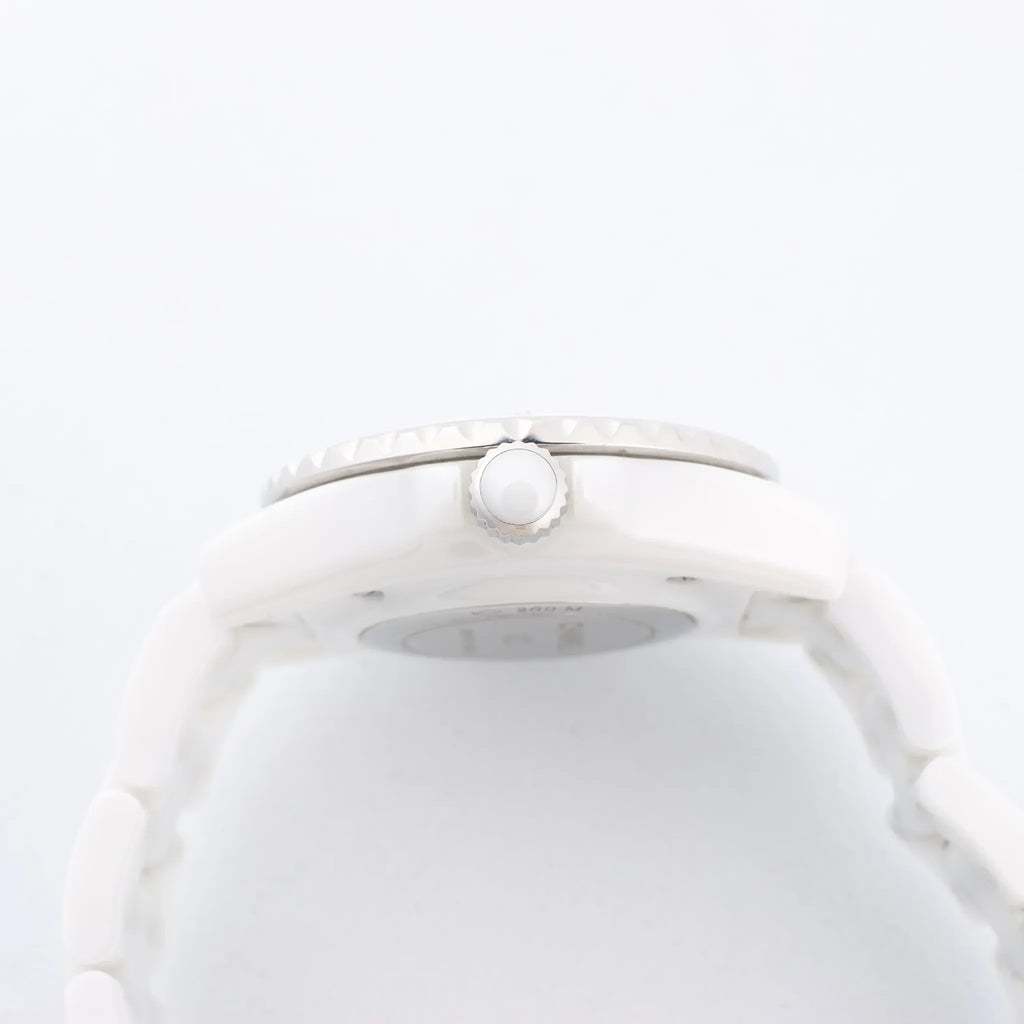 Chanel J12 Phantom H6345 LBH10560 CE×SS QZ White Dial Watch