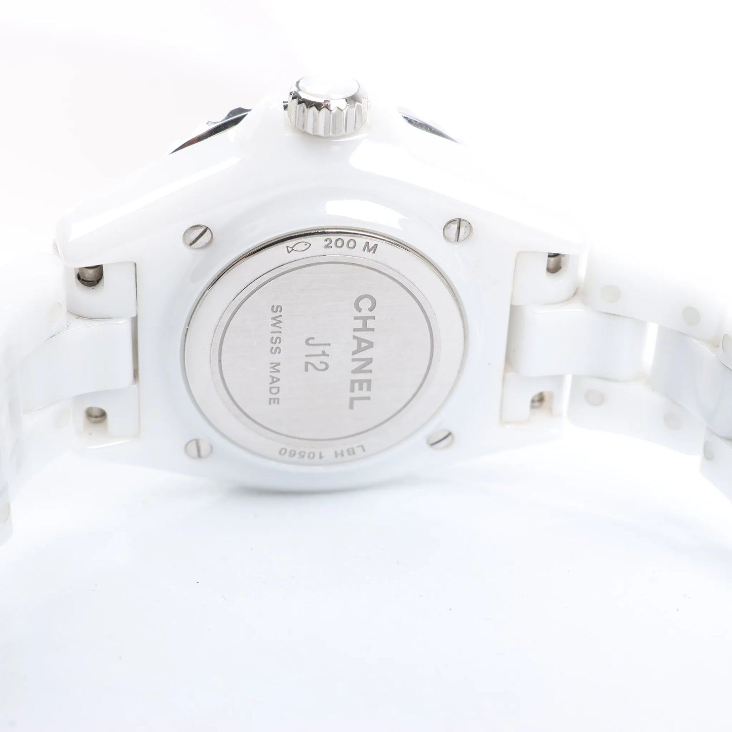 Chanel J12 Phantom H6345 LBH10560 CE×SS QZ White Dial Watch