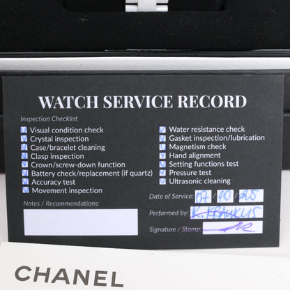 Chanel J12 Phantom H6345 LBH10560 CE×SS QZ White Dial Watch