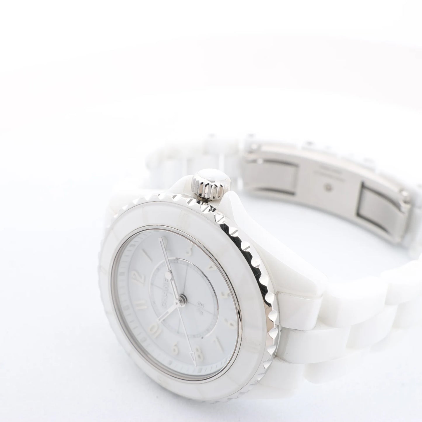 Chanel J12 Phantom H6345 LBH10560 CE×SS QZ White Dial Watch