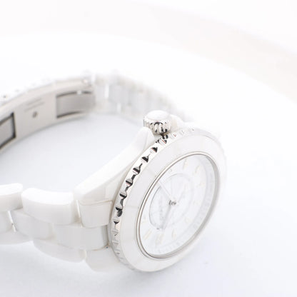 Chanel J12 Phantom H6345 LBH10560 CE×SS QZ White Dial Watch