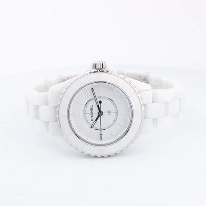 Chanel J12 Phantom H6345 LBH10560 CE×SS QZ White Dial Watch