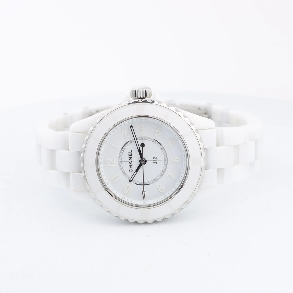 Chanel J12 Phantom H6345 LBH10560 CE×SS QZ White Dial Watch