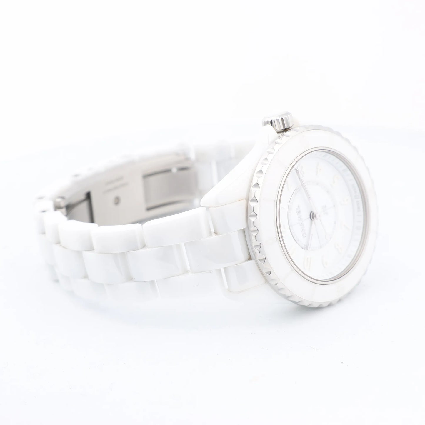Chanel J12 Phantom H6345 LBH10560 CE×SS QZ White Dial Watch