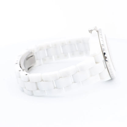 Chanel J12 Phantom H6345 LBH10560 CE×SS QZ White Dial Watch