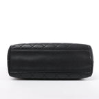 Chanel Classic Kelly Matelasse Caviar Leather Handbag in Black
