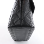 Chanel Classic Kelly Matelasse Caviar Leather Handbag in Black