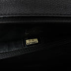 Chanel Classic Kelly Matelasse Caviar Leather Handbag in Black