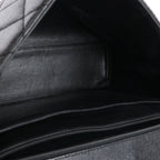 Chanel Classic Kelly Matelasse Caviar Leather Handbag in Black