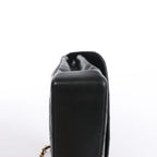 Bolso de hombro Chanel Gabrielle Doo Vintage con cadena de becerro y detalles metálicos en azul, dorado y plateado 27113839