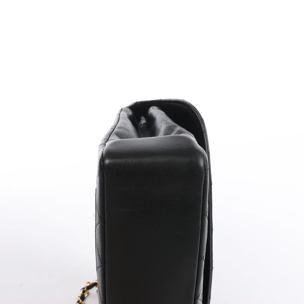 Bolso de hombro Chanel Gabrielle Doo Vintage con cadena de becerro y detalles metálicos en azul, dorado y plateado 27113839