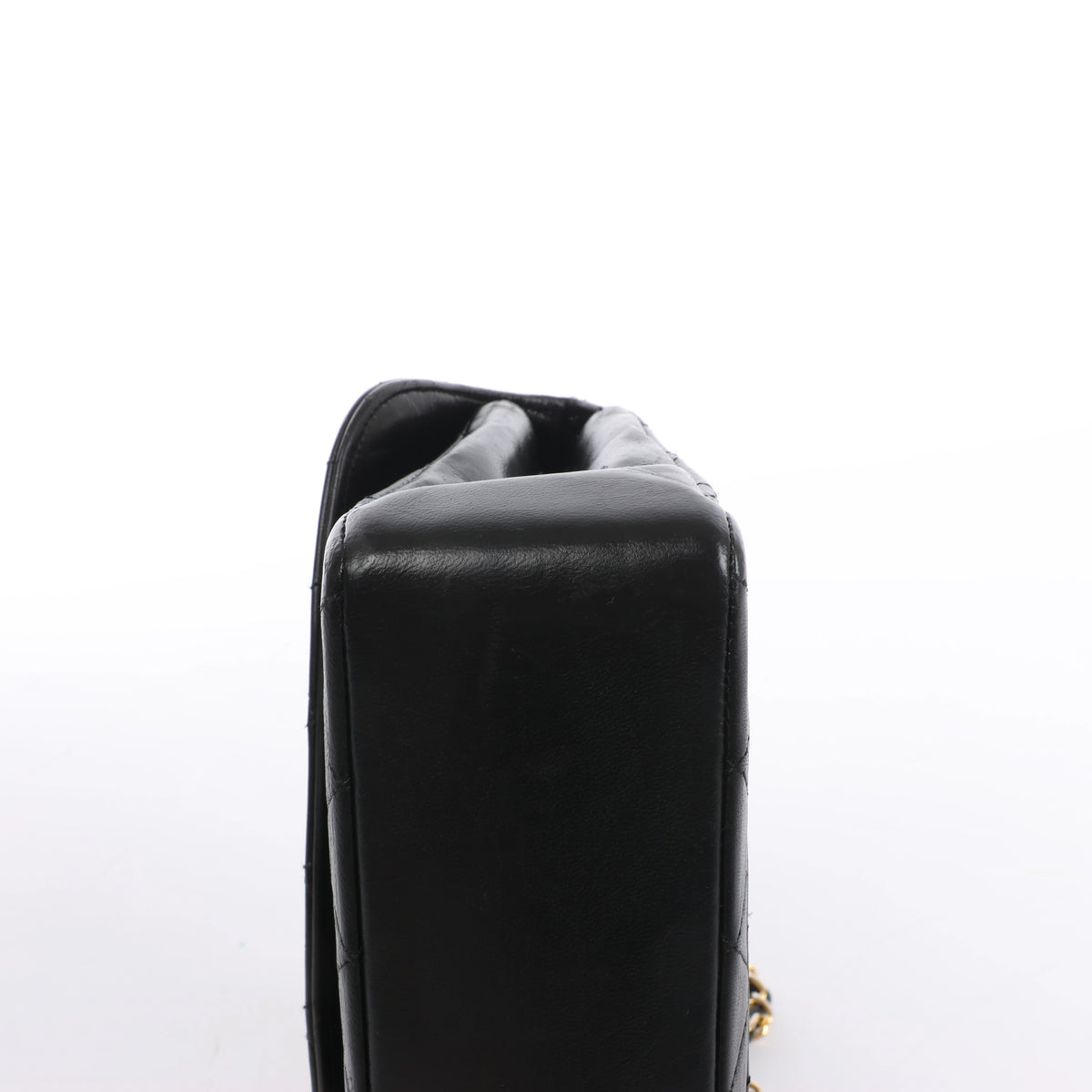 Bolso de hombro Chanel Gabrielle Doo Vintage con cadena de becerro y detalles metálicos en azul, dorado y plateado 27113839
