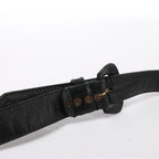 Chanel Vintage Classic Matelasse Leather Belt Bag in Black