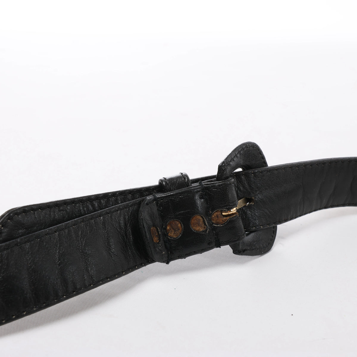 Chanel Vintage Classic Matelasse Leather Belt Bag in Black
