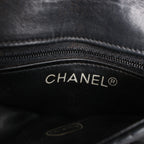Chanel Vintage Classic Matelasse Leather Belt Bag in Black
