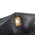Chanel Vintage Classic Matelasse Leather Belt Bag in Black