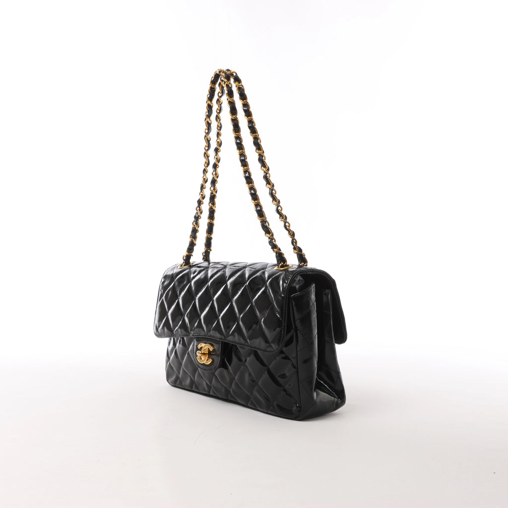 Bolso de hombro Chanel Chevron de piel en beige 1881694