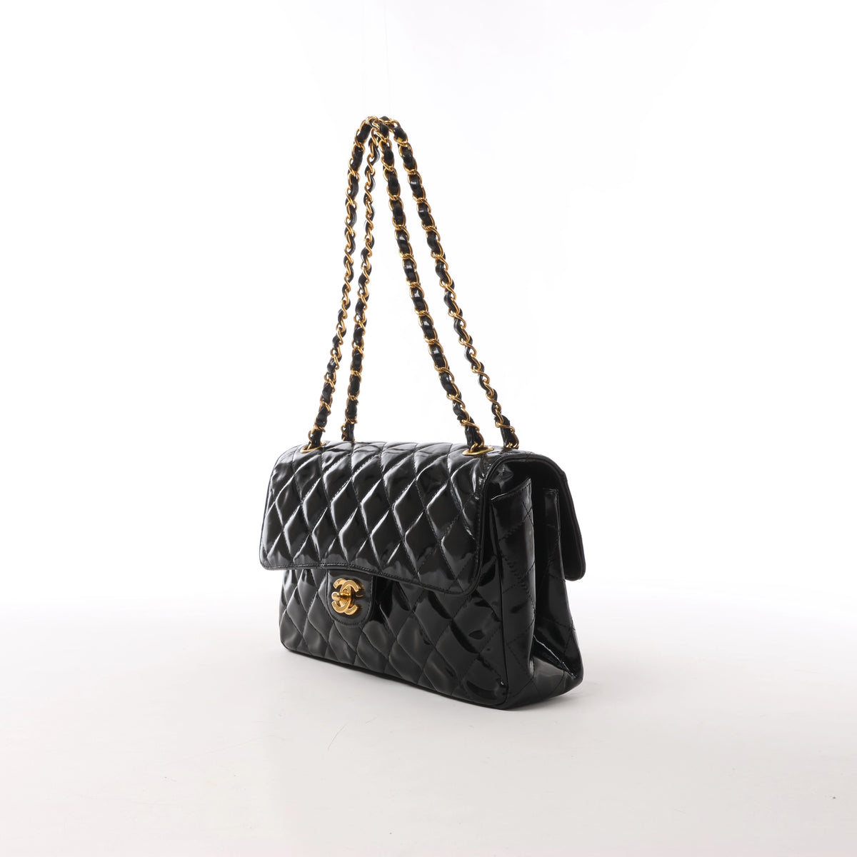 Bolso de hombro Chanel Chevron de piel en beige 1881694